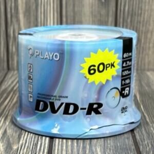 Playo RW DVD-R 50 Blank Discs 4.7GB 120Min 16x Speed Recordable